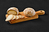 Georgian dambalkhacho cheese on wooden board