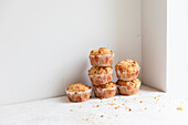 Apple and cinnamon muffins with sprinkles