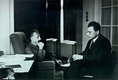 Wolfgang Pauli with Albert Einstein