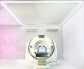 Computed tomography scanner, illustration