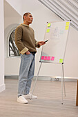 Man having presentation in office