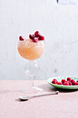 Fros� with raspberries