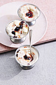 Mascarpone ice cream with Amarena cherries
