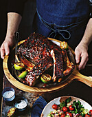 Braai - South African-style spiced pork ribs with limes