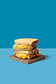 Melting onion and cheese sandwich from the Airfryer