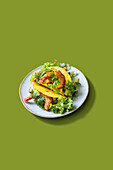 Tacos with coconut prawns from the Airfryer