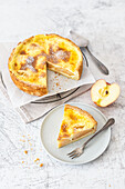 Apfeltorte mit Pudding