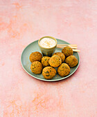 Falafel from the Airfryer with tahini dip