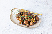 Fairground mushrooms from the Airfryer