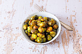 Roasted Brussels sprouts from the Airfryer