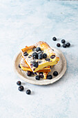 Blueberry pancakes with ricotta from the Airfryer