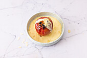 Baked apples from the Airfryer with vanilla sauce
