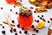 Non-alcoholic fruit punch with spices