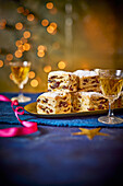 Stollenkonfekt mit Rosinen aus dem Air Fryer
