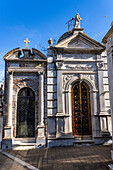 Elaborate tombs or mausoleums in the Recoleta Cemetery, Buenos Aires, Argentina.