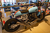 A 1981 Honda CBL 500 racing motorcycle in the Automobile Museum of Termas de Rio Hondo, Argentina.