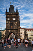 Altstädter Brückenturm an der Karlsbrücke in Prag