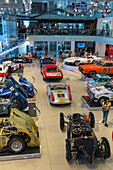 The main exhibit hall of the Termas de Rio Hondo Automobile Museum in Santiago del Estero Province in Argentina.