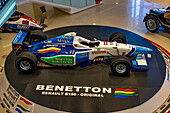 A 1996 Bentton Renault B196 F1 race car in the Museo Termas de Rio Hondo, Termas de Rio Hondo, Argentina.