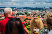 Blick auf die Prager Skyline vom Grande Classic Panorama aus