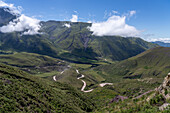 Ruta 33 climbs the Cuesta del Obispo in the Quebrada de Escoipe, Valle de Lerma near Salta, Argentina.