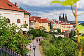 Blick auf die Prager Skyline und den Veitsdom aus dem Grande Classic Panorama