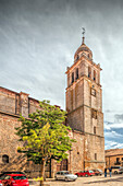 Medinaceli, Spain, Aug 15 2009, The stunning Colegiata stands majestically in Medinaceli, showcasing beautiful architecture amidst a serene atmosphere.