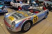 A 1954 Porsche 550 Spyder replica race car in the Museo Termas de Rio Hondo, Termas de Rio Hondo, Argentina.