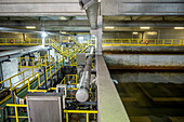 Preliminary water filtration process, in Dessalinitzadora del Llobregat, Water desalination plant, Avinguda Estany del Port, 4, 08820, El Prat de Llobregat, Barcelona, Catalonia, Spain