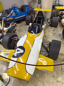 A 1969 Fiat BWA "BIgua" Formula 2 racing automobile in the Argentine Automobile Club Museum, Buenos Aires in Argentina.