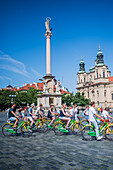 Fahrradtour im Zentrum von Prag