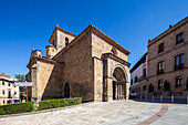 The Church of San Juan de la Rabanera showcases stunning Romanesque architecture in Soria, Spain, reflecting its rich historical significance.