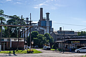 The Ledesma SAAI agro-industrial plant, Libertador General San Martin, Argentina. The plant produces sugar from sugar cane and makes paper from the cane fibers.