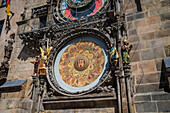 Astronomical Clock in Old Town Hall tower of Prague