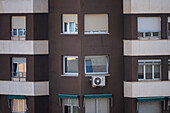 Residential house windows in Spain