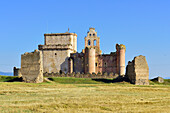 The XII century Castle of Turégano and Saint Michael Church. Turégano, province of Segovia.