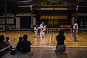 Youth Karate competition at the original wooden Kyoto Budo Center (????; kyubutokuden) dated from 1899 in the Meiji Period and is the oldest such martial arts center in Japan.