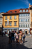 Touristen im Prager Stadtzentrum