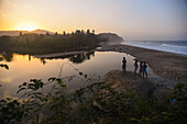 Mouth of the Piedras River and the Caribbean Sea.