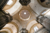 Salamanca, Spain, Aug 17 2008, The stunning dome of the Church of the Immaculate Conception in Salamanca showcases intricate architecture and serene lighting.