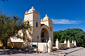 The 17th Century Spanish colonial Church of San Pedro Nolasco in Molinos, Argentina in the Calchaqui Valley.