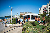 Grande Plage beach of Biarritz, France