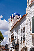 The Spanish & Moorish-style town hall or cabildo on Plaza Gomez in Humahuaca, Argentina.