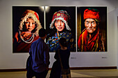 Exhibition of the Iconic Photographs by National Geographic photographer Steve McCurry at the Mucsarnok Palace of Art in Budapest, Hungary