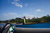 Boat tours in Don Diego River, Santa Marta, Colombia