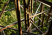 Construction works in Kiyomizu-dera temple, Kyoto, Japan