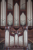 London, UK, May 3 2009, The magnificent organ in Saint Martin in the Fields showcases intricate design and craftsmanship in Londons historic setting.