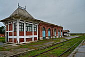 The abandoned Norte Railway Station in Ciruelos de Coca, province of Segovia.