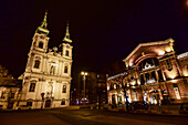 Batthyány-Platz bei Nacht, Budapest