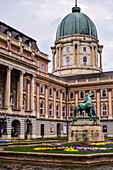 First courtyard inside Buda Castle complex in Budapest, Hungary